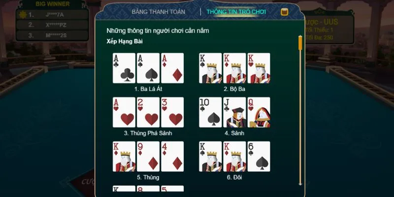 teen patti 3 la ket hop bai