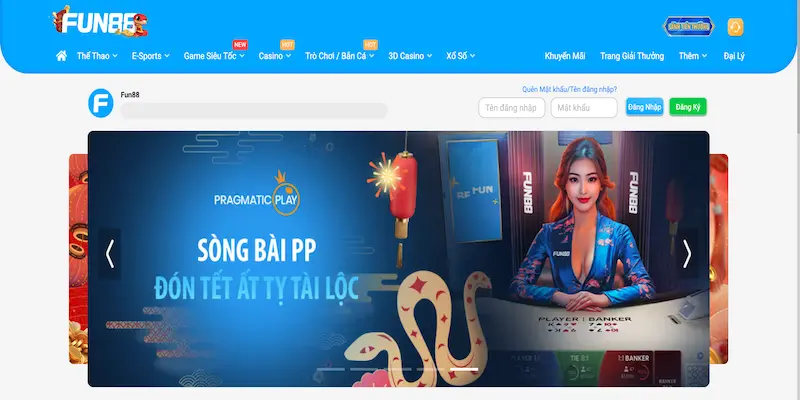 Trang Fun88 chơi Fan Tan siêu chất